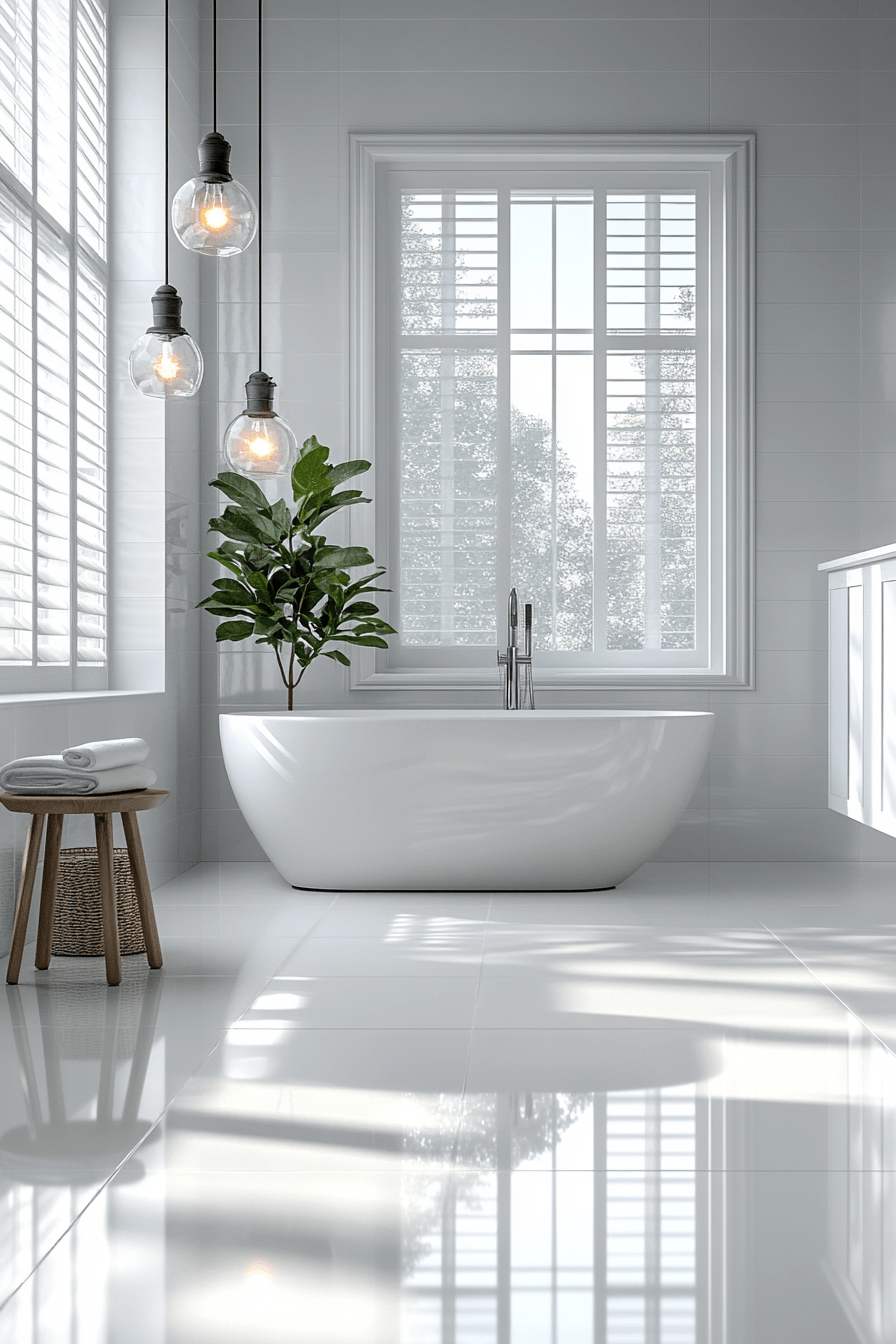 29 White Bathroom Ideas So Fresh and Bright You'll Feel Instantly Calm 15
