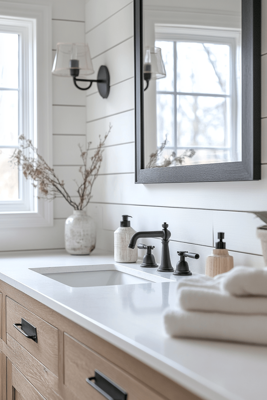 29 Black and White Bathroom Ideas That Are Timelessly Chic 15