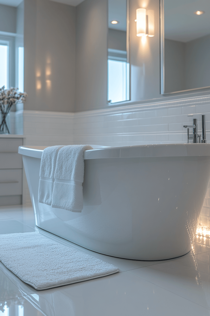 29 White Bathroom Ideas So Fresh and Bright You'll Feel Instantly Calm 16
