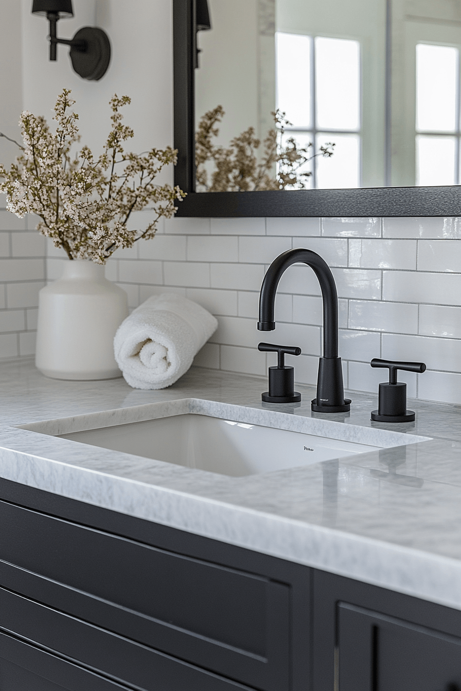29 Black and White Bathroom Ideas That Are Timelessly Chic 17