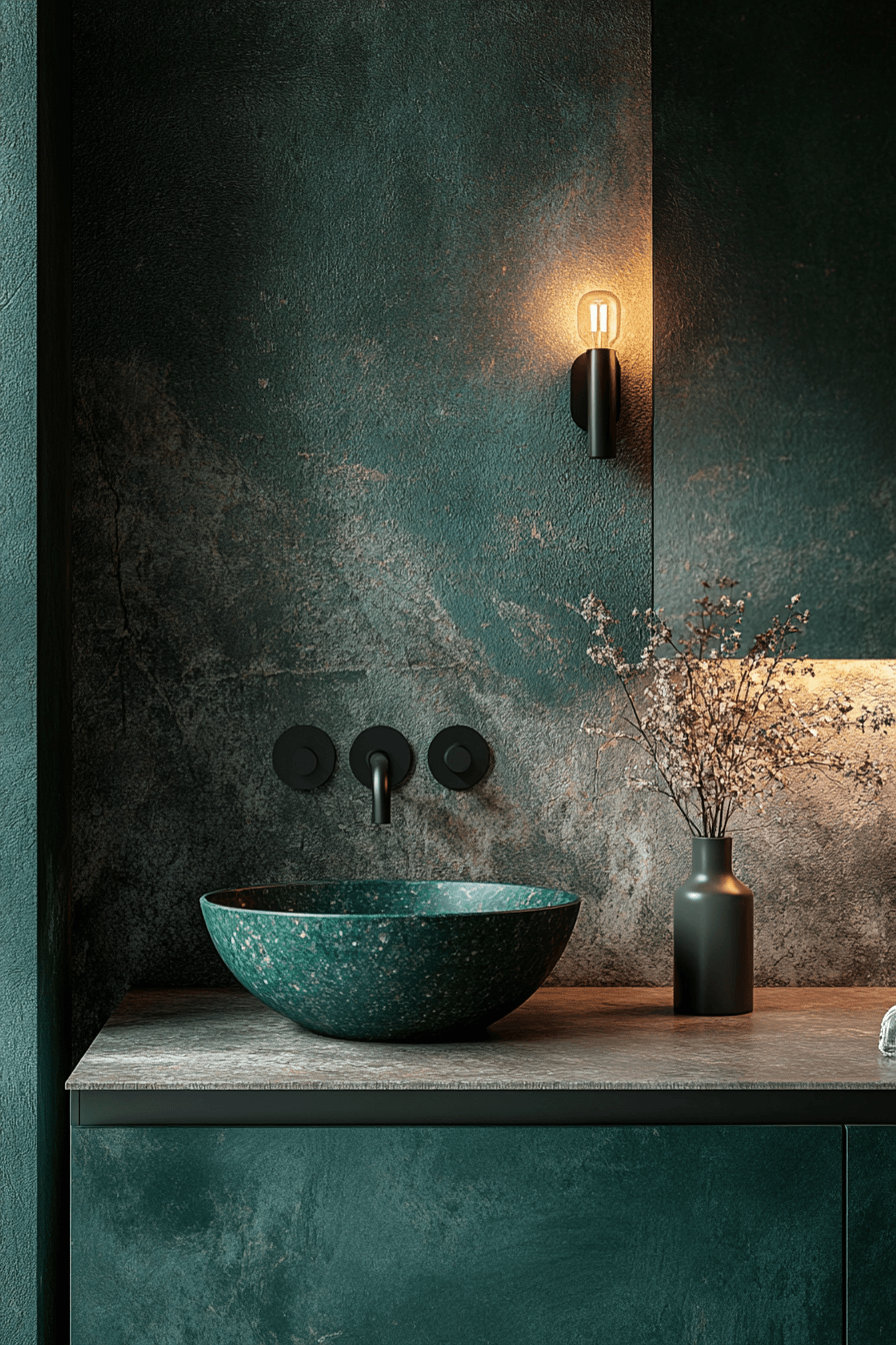29 Dark Green Bathroom Ideas That Are Dripping With Sophistication 17 dark green bathroom