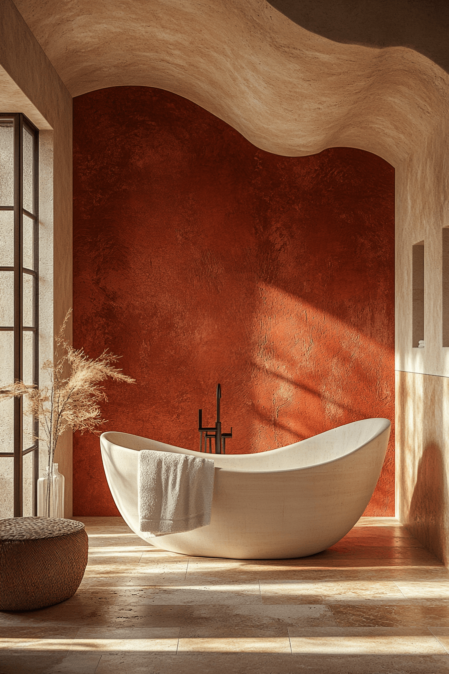 27 Earthy Bathroom Designs That Feel Like a Warm Hug 17 earthy bathroom