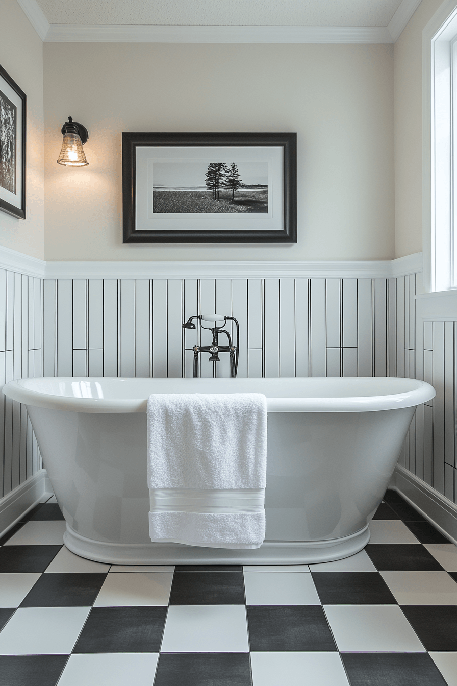 29 Black and White Bathroom Ideas That Are Timelessly Chic 18