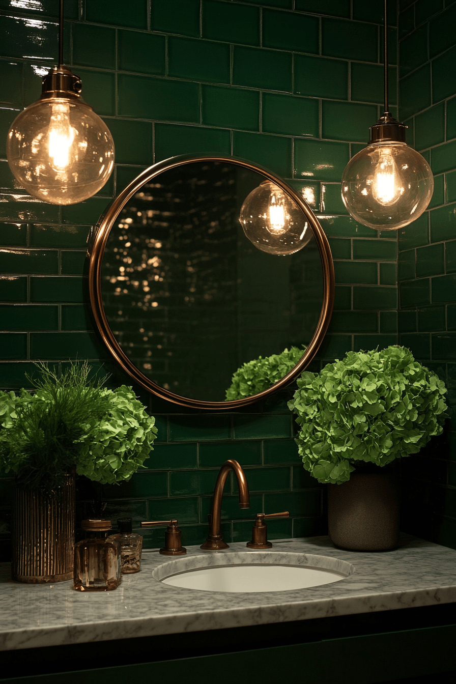 29 Dark Green Bathroom Ideas That Are Dripping With Sophistication 18 dark green bathroom