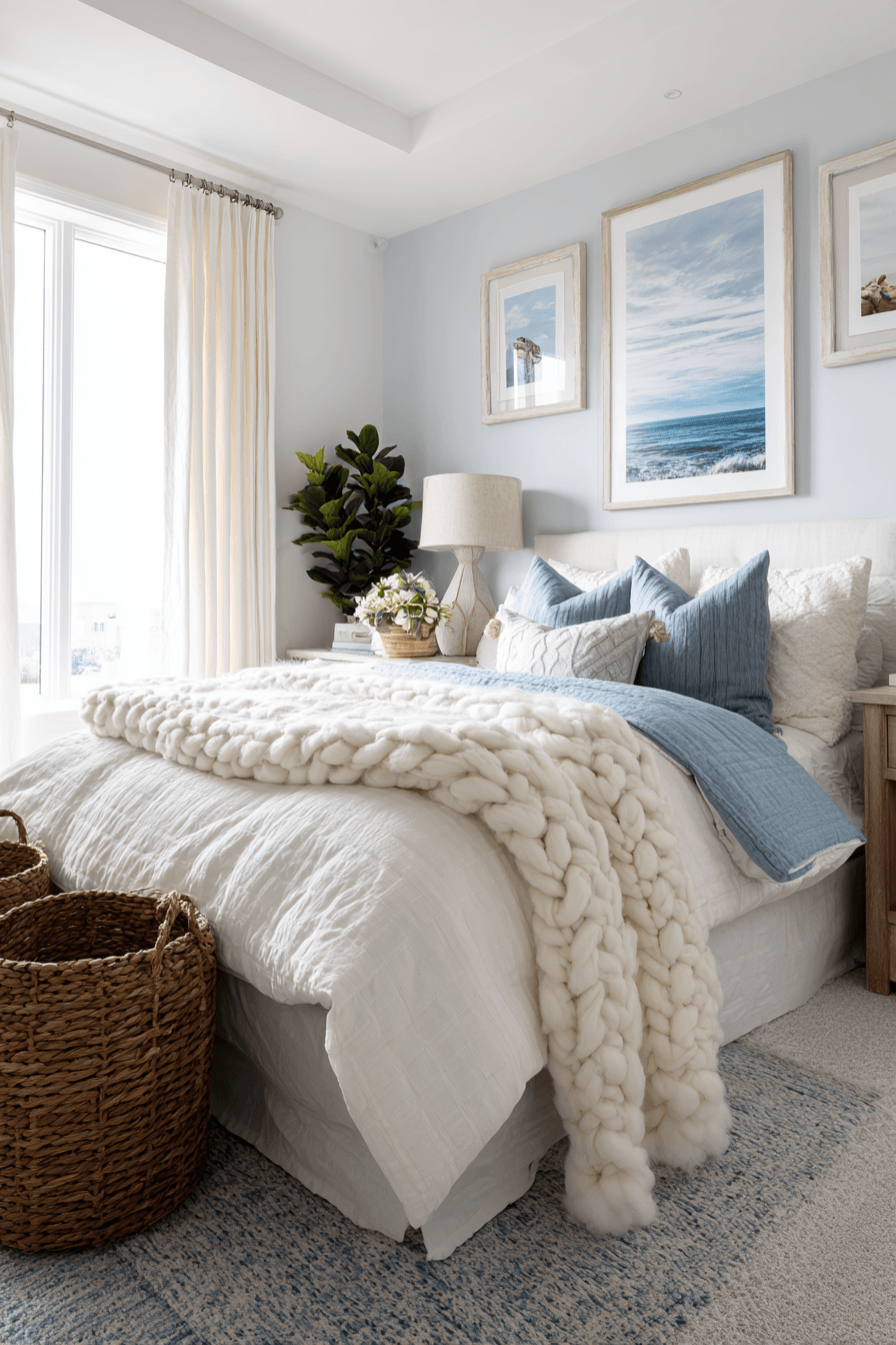 29 Coastal Bedroom Ideas for People Who Want to Sleep by the Sea 19