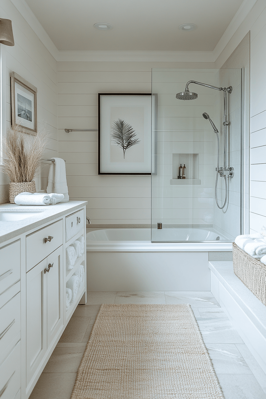 29 Coastal Bathroom Ideas That Make Your Morning Routine Feel Like Vacation 19