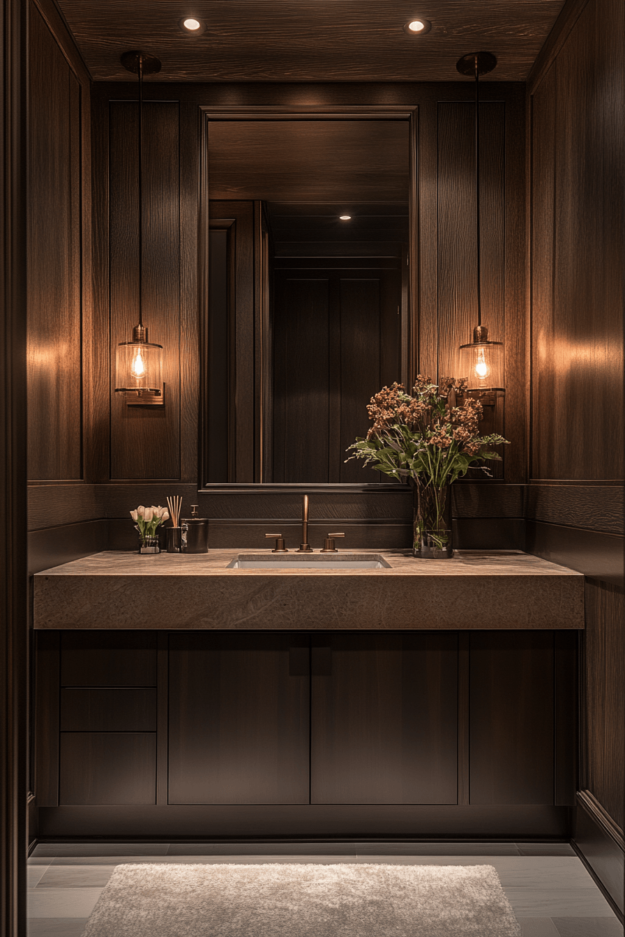 29 Moody Bathroom Ideas That Are Dark, Dramatic, and Totally Addictive 19