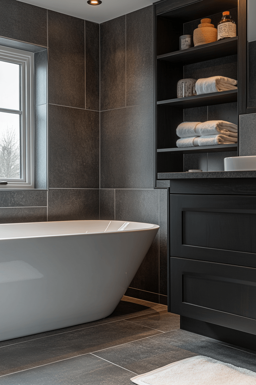 27 Dark Bathroom Ideas That Are Moody, Bold, and Absolutely Stunning 2 dark bathroom