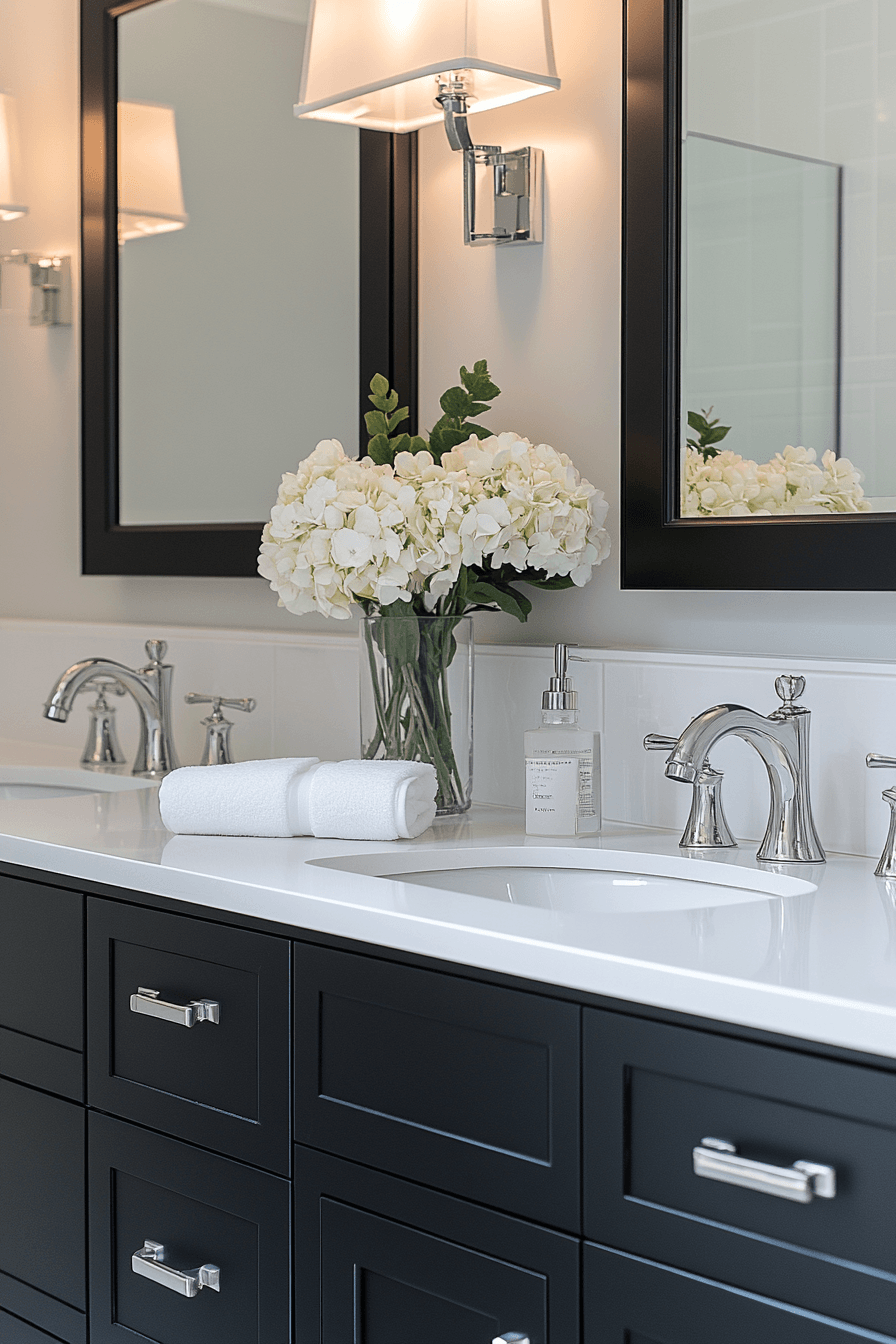 29 Black and White Bathroom Ideas That Are Timelessly Chic 2
