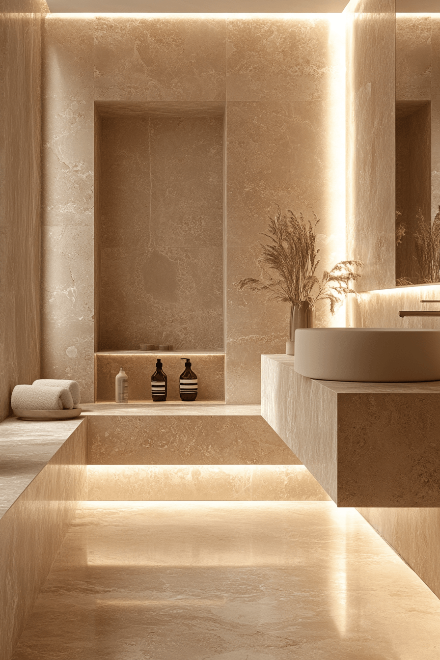 27 Neutral Bathroom Ideas So Calming You'll Never Want to Leave 2 neutral bathroom ideas