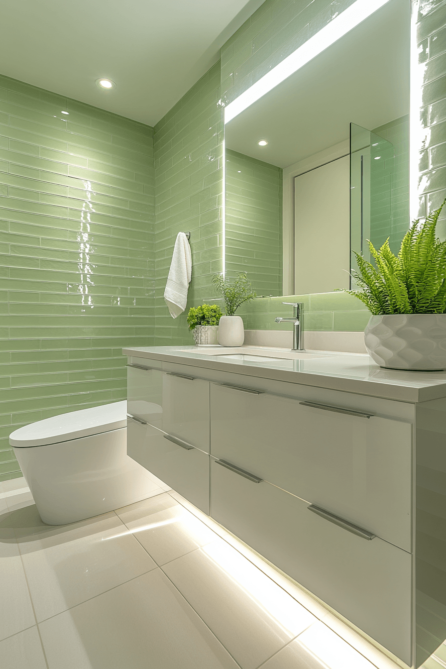 29 Sage Green Bathroom Ideas That Are Absolutely Dreamy and Serene 2 sage green bathroom