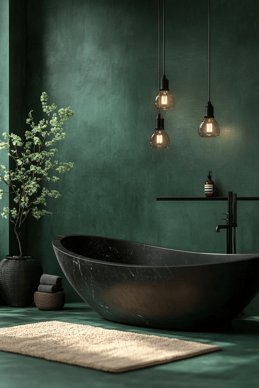 29 Dark Green Bathroom Ideas That Are Dripping With Sophistication 2 dark green bathroom