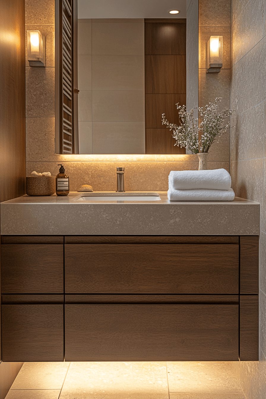 27 Earthy Bathroom Designs That Feel Like a Warm Hug 20 earthy bathroom