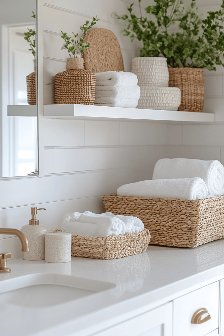 29 White Bathroom Ideas So Fresh and Bright You'll Feel Instantly Calm 20