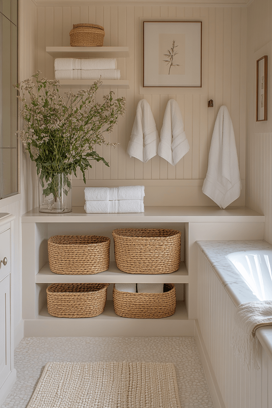 29 Cottage Bathroom Ideas So Charming You'll Feel Like You're in the Countryside 20