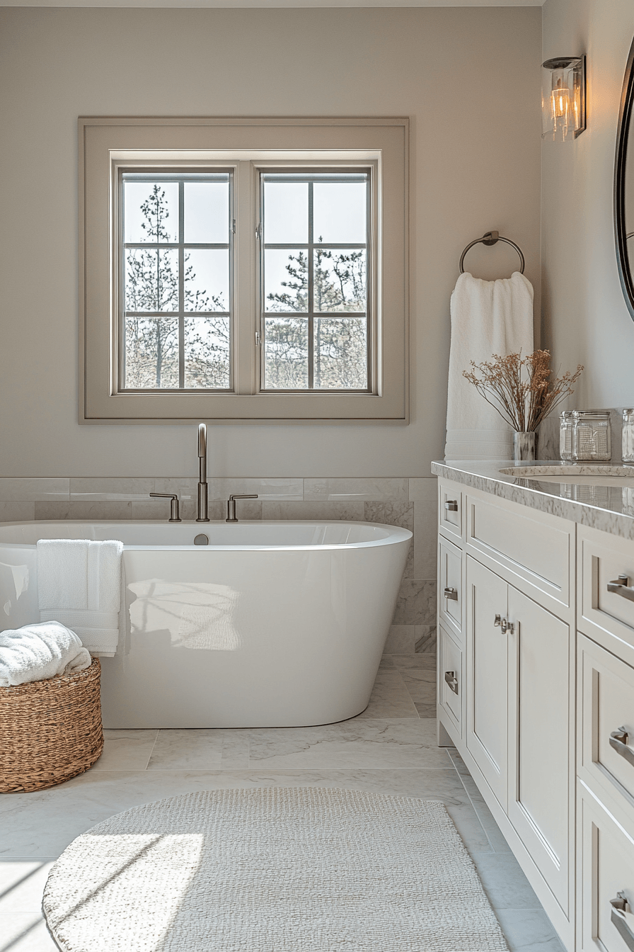 27 Neutral Bathroom Ideas So Calming You'll Never Want to Leave 20 neutral bathroom ideas
