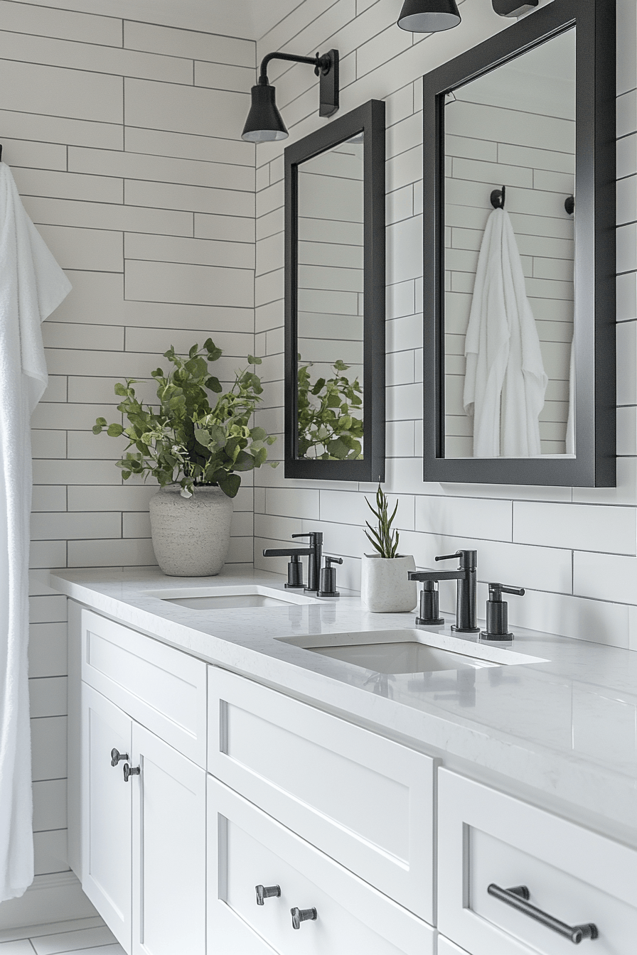 29 Black and White Bathroom Ideas That Are Timelessly Chic 20