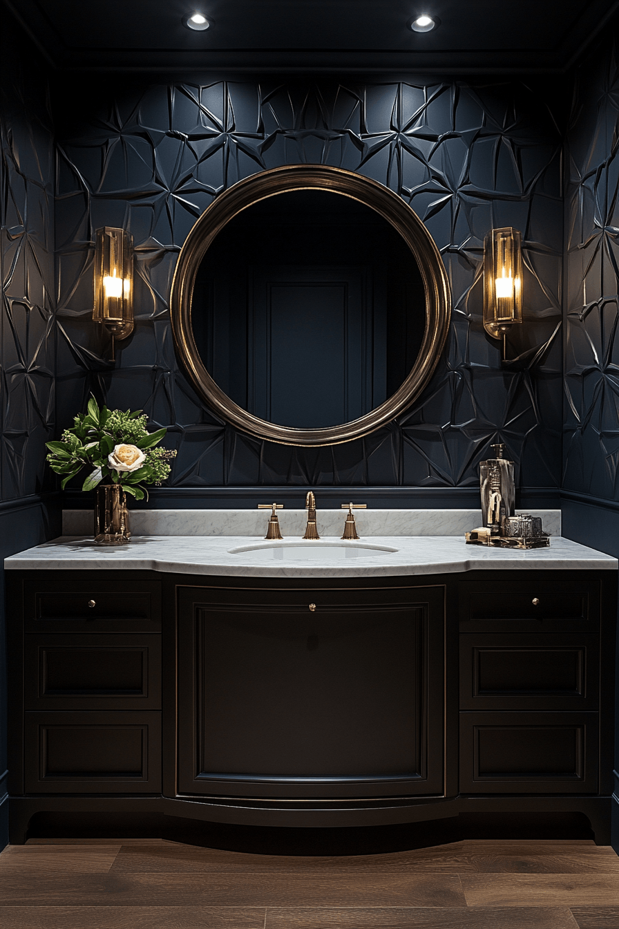 29 Moody Bathroom Ideas That Are Dark, Dramatic, and Totally Addictive 23