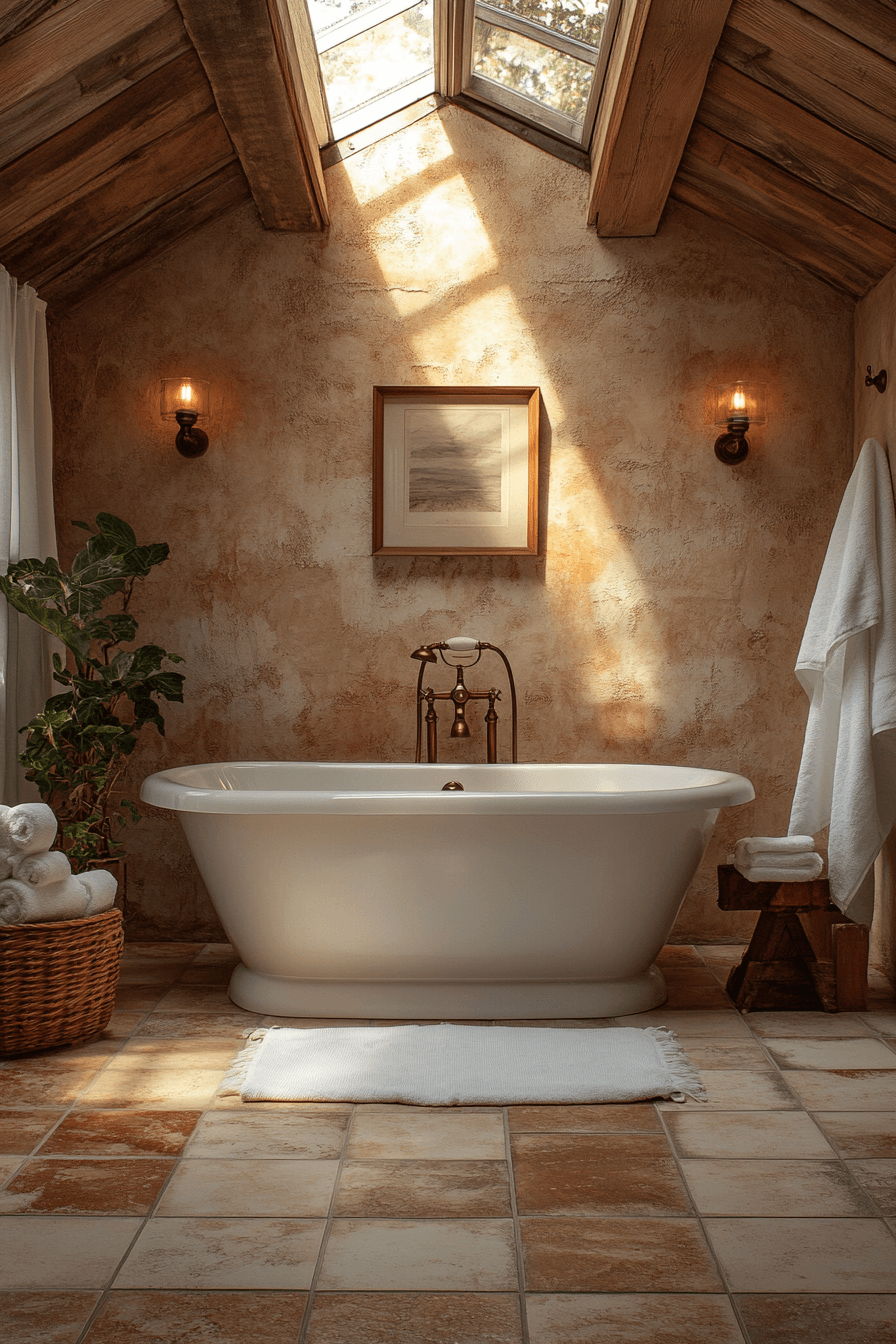 27 Earthy Bathroom Designs That Feel Like a Warm Hug 23 earthy bathroom