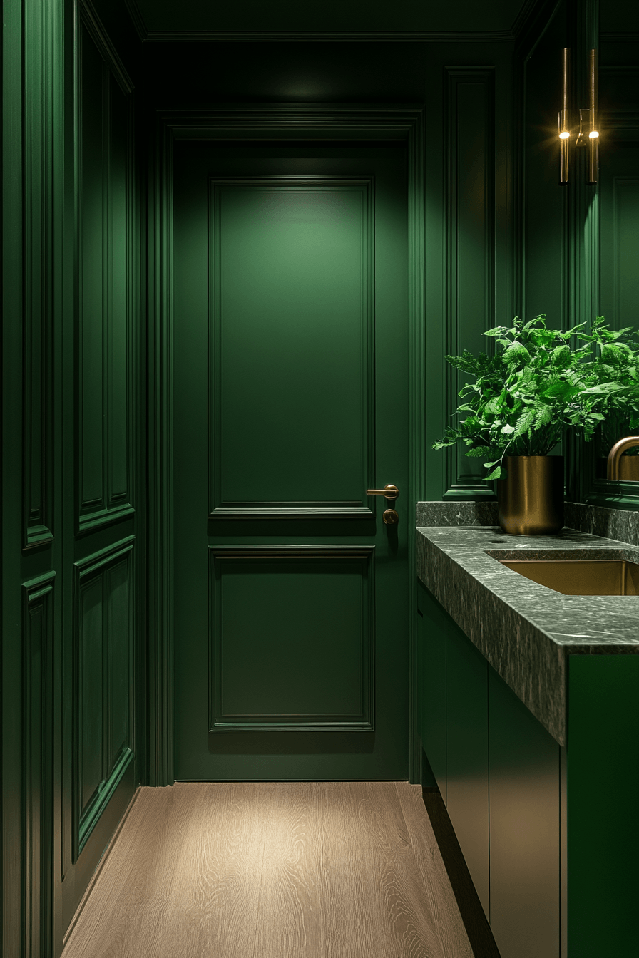 29 Dark Green Bathroom Ideas That Are Dripping With Sophistication 24 dark green bathroom