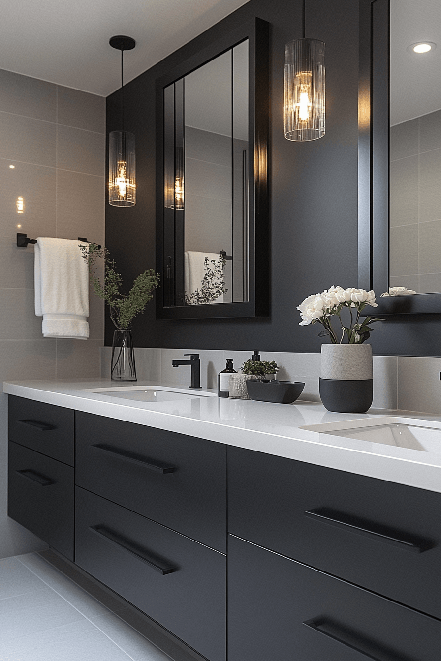 29 Moody Bathroom Ideas That Are Dark, Dramatic, and Totally Addictive 24