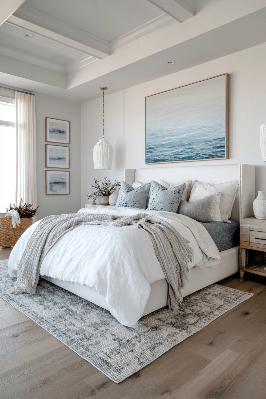 29 Coastal Bedroom Ideas for People Who Want to Sleep by the Sea 25