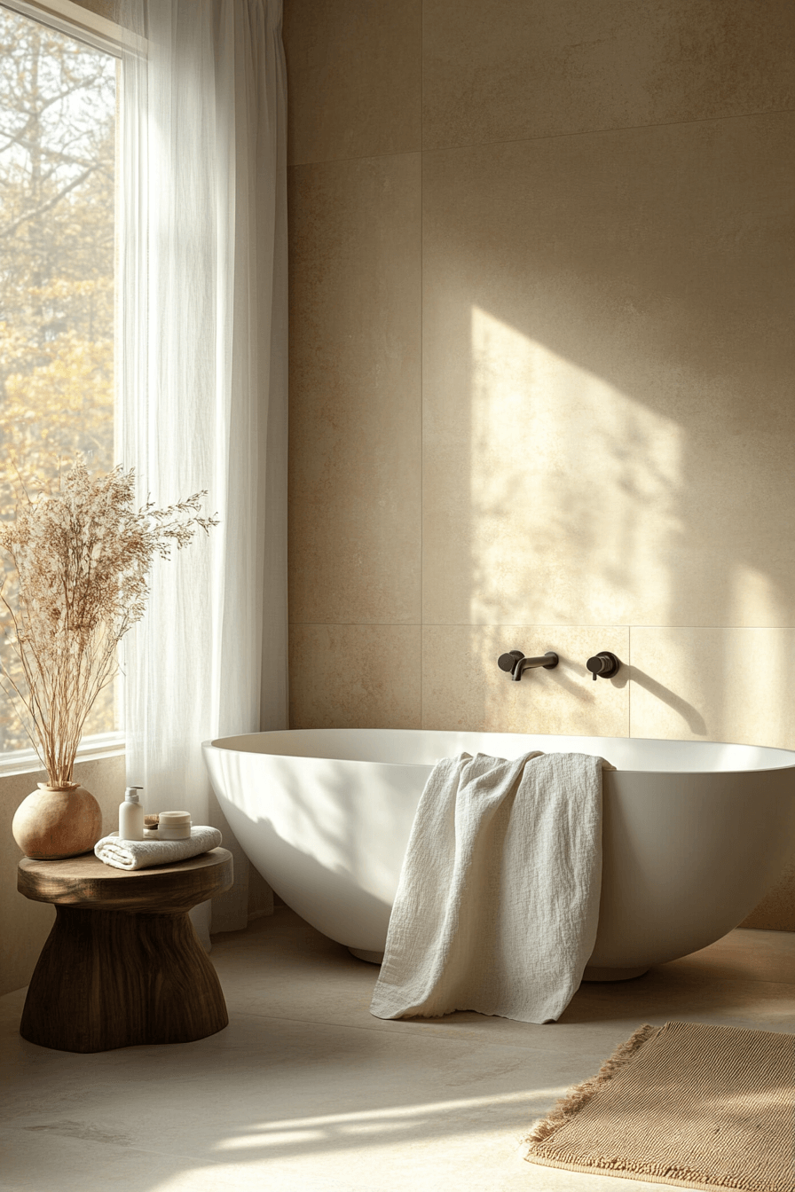 27 Earthy Bathroom Designs That Feel Like a Warm Hug 25 earthy bathroom