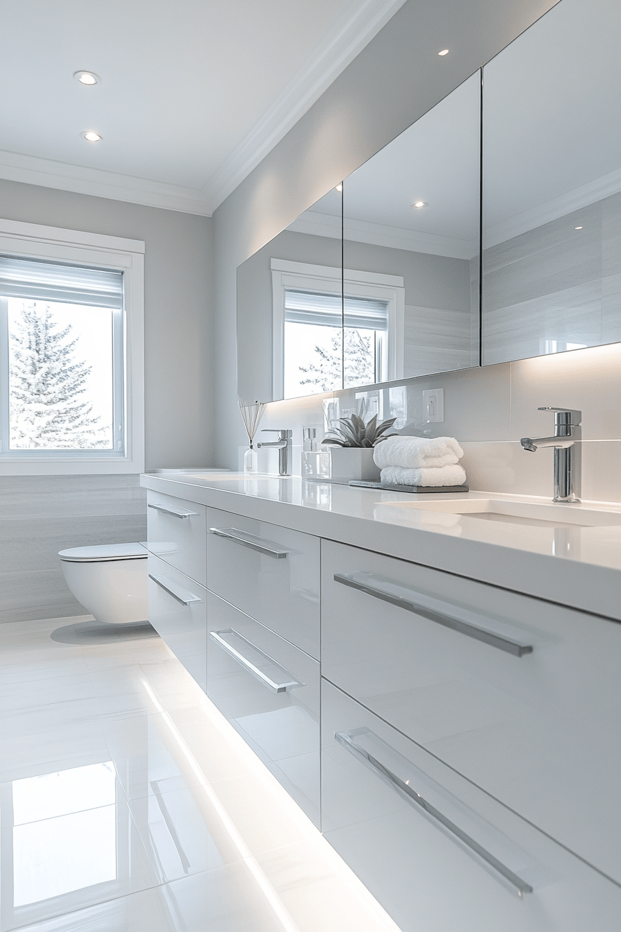 29 White Bathroom Ideas So Fresh and Bright You'll Feel Instantly Calm 25