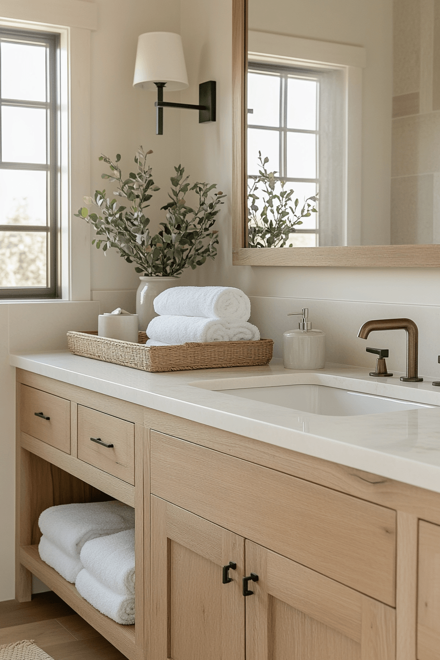 29 Cottage Bathroom Ideas So Charming You'll Feel Like You're in the Countryside 25