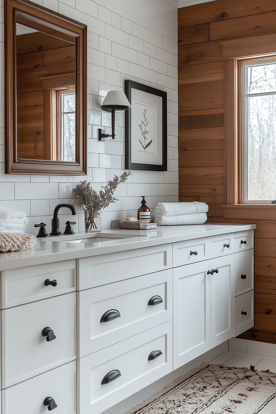 29 Cottage Bathroom Ideas So Charming You'll Feel Like You're in the Countryside 26
