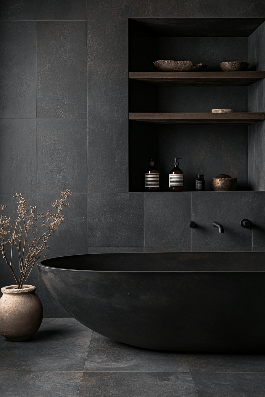 27 Dark Bathroom Ideas That Are Moody, Bold, and Absolutely Stunning 26 dark bathroom