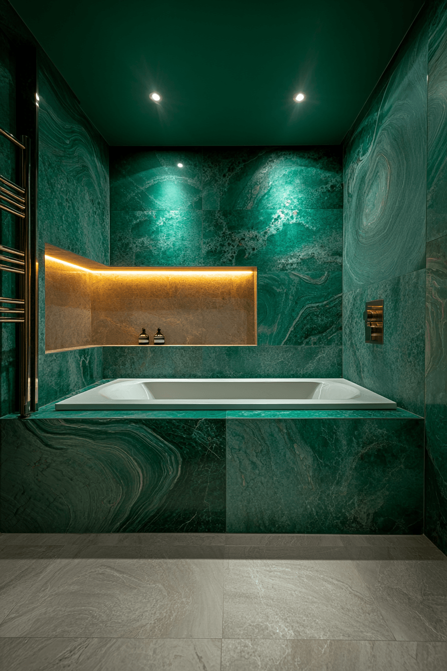 29 Dark Green Bathroom Ideas That Are Dripping With Sophistication 27 dark green bathroom