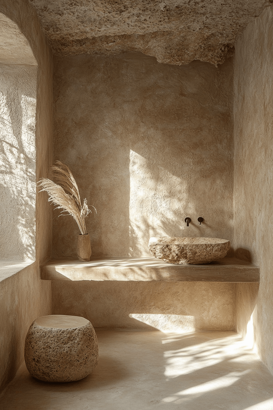 27 Earthy Bathroom Designs That Feel Like a Warm Hug 28 earthy bathroom