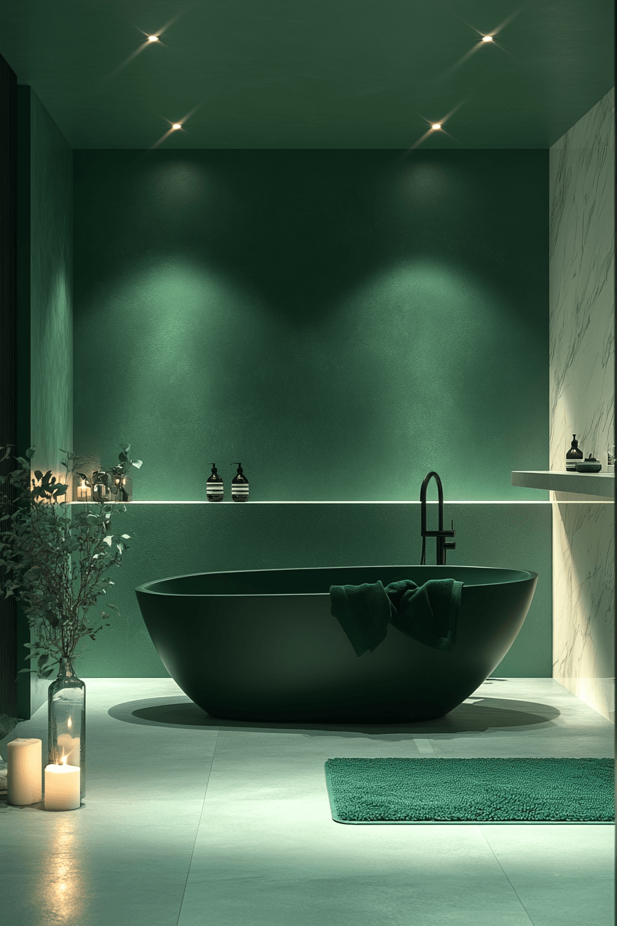 29 Dark Green Bathroom Ideas That Are Dripping With Sophistication 29 dark green bathroom