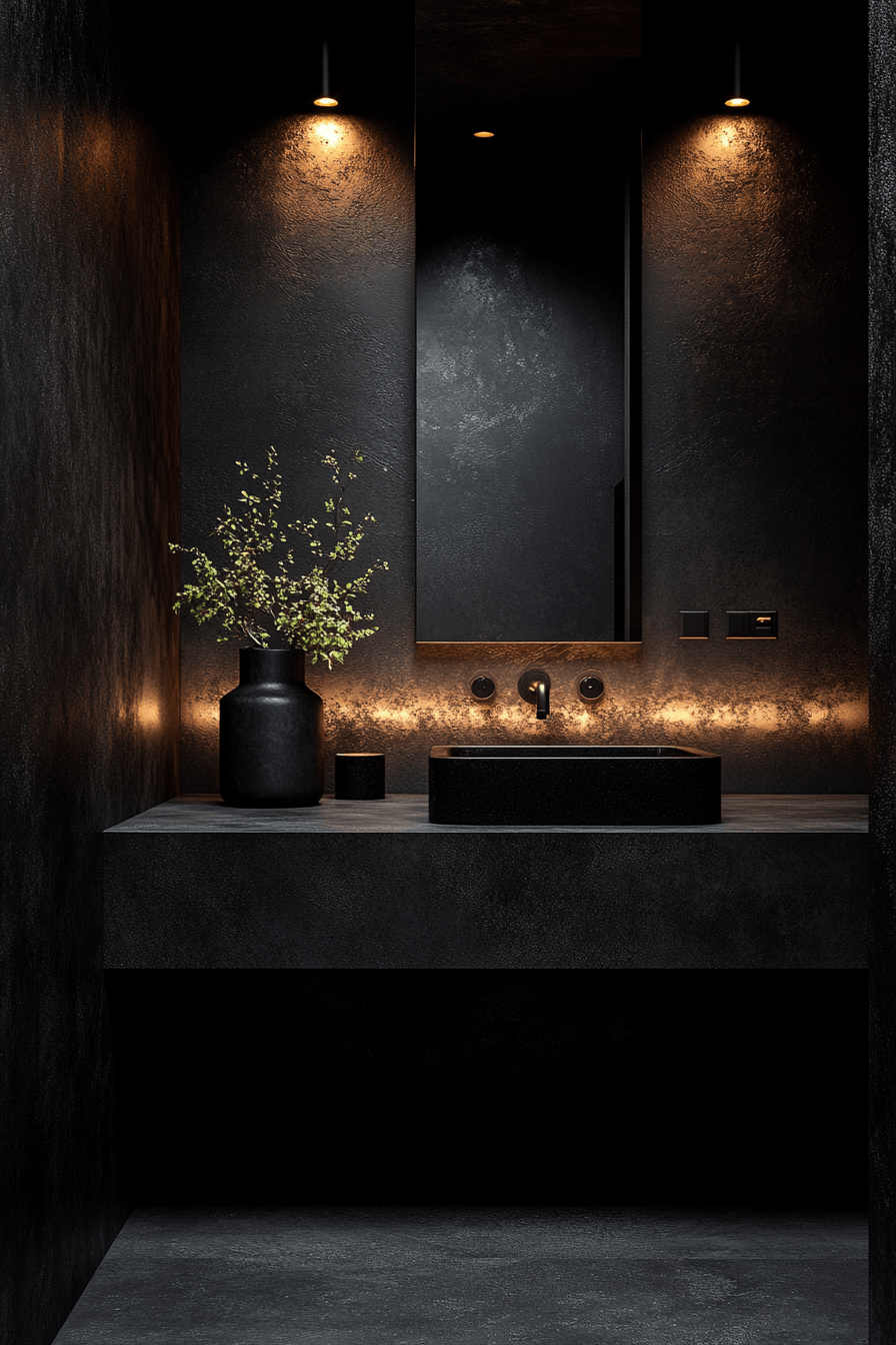 29 Moody Bathroom Ideas That Are Dark, Dramatic, and Totally Addictive 29