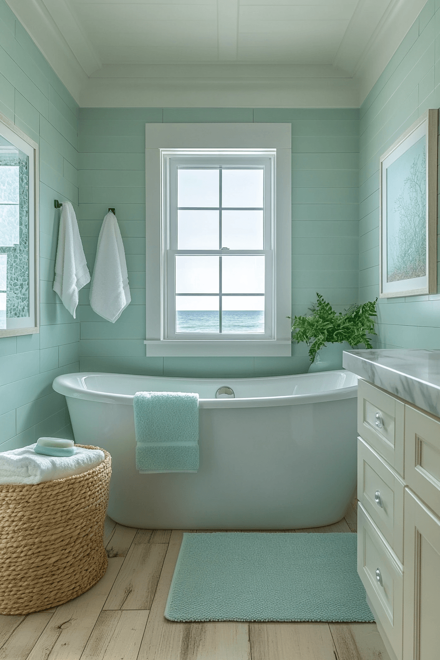 29 Coastal Bathroom Ideas That Make Your Morning Routine Feel Like Vacation 29