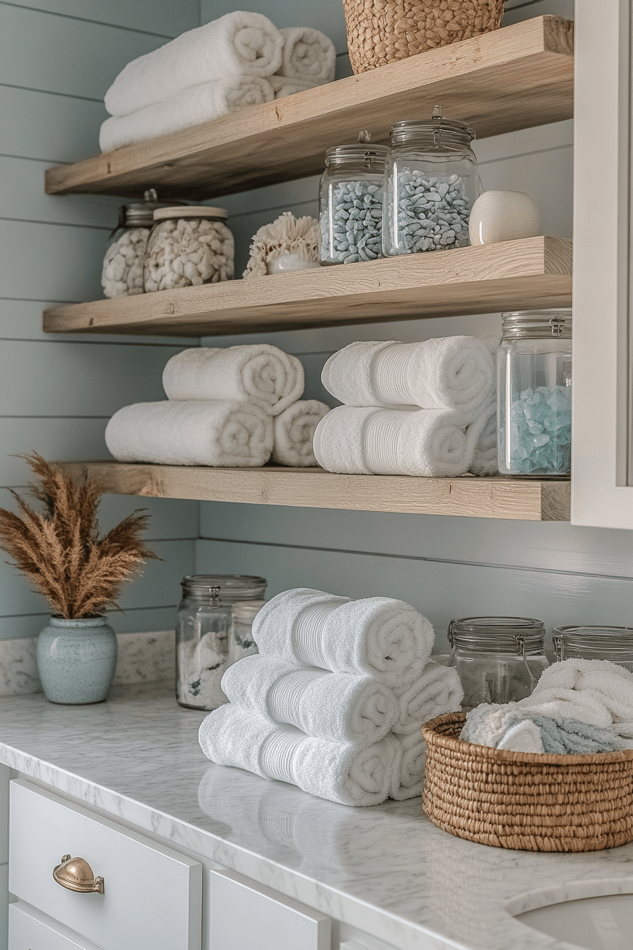 29 Coastal Bathroom Ideas That Make Your Morning Routine Feel Like Vacation 3