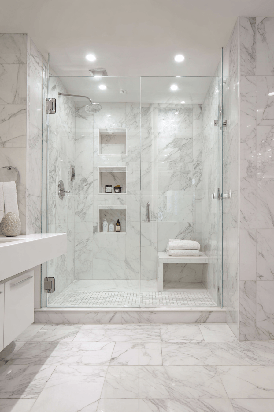 29 White Bathroom Ideas So Fresh and Bright You'll Feel Instantly Calm 3