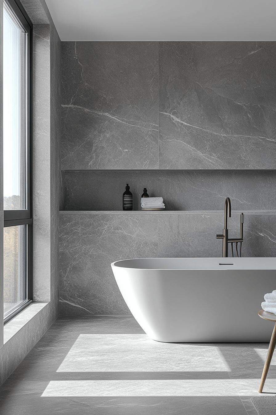 29 Grey Bathroom Ideas That Are Sleek, Modern, and Full of Character 3