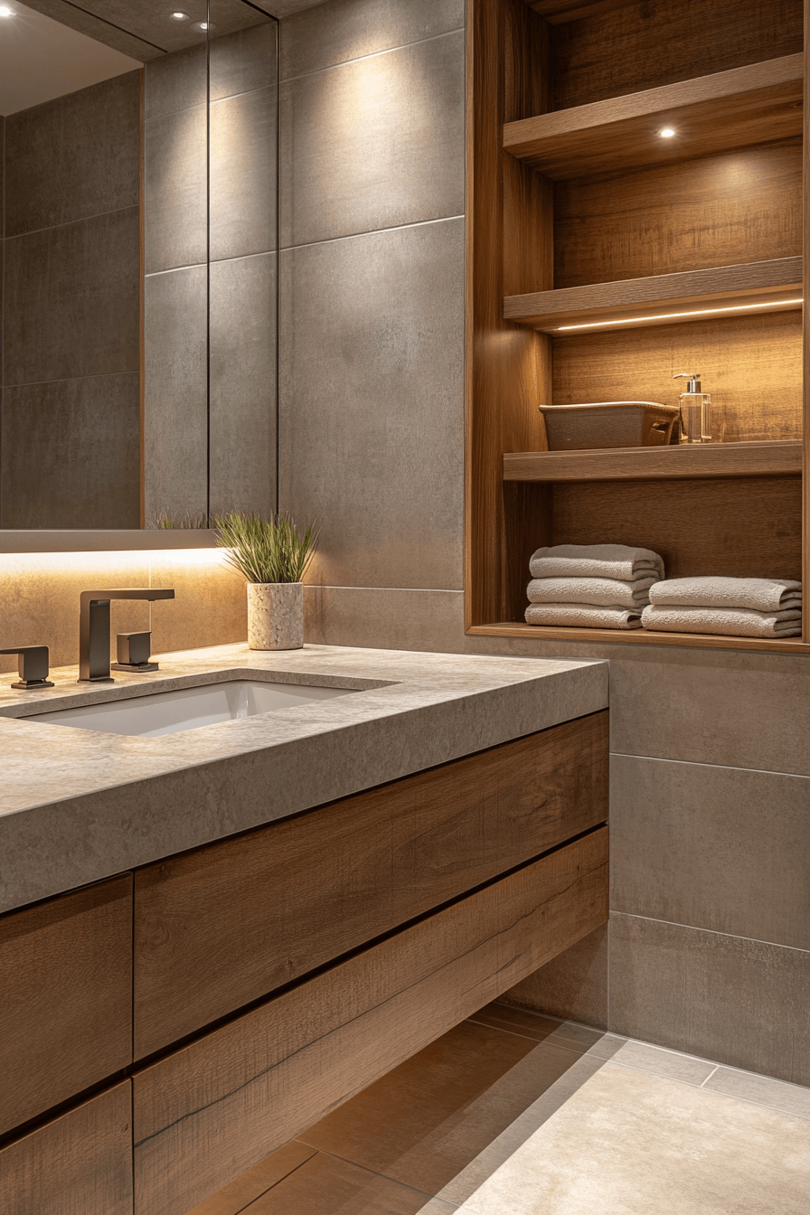 27 Earthy Bathroom Designs That Feel Like a Warm Hug 3 earthy bathroom