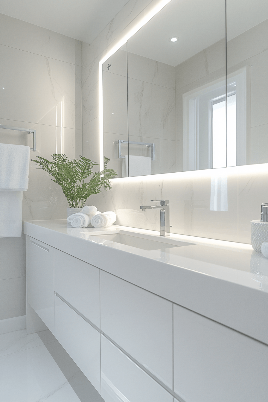 29 White Bathroom Ideas So Fresh and Bright You'll Feel Instantly Calm 4