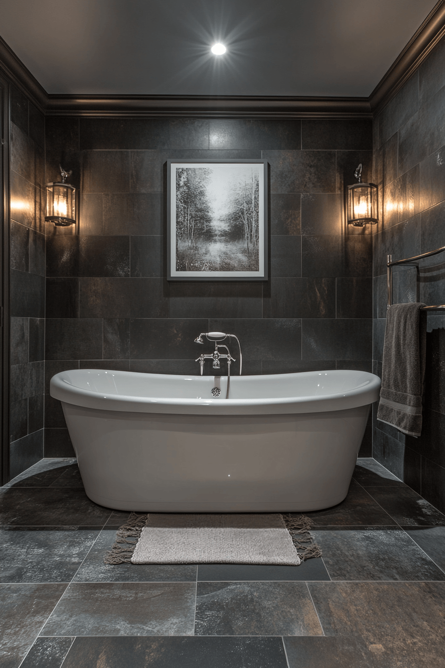 27 Dark Bathroom Ideas That Are Moody, Bold, and Absolutely Stunning 4 dark bathroom
