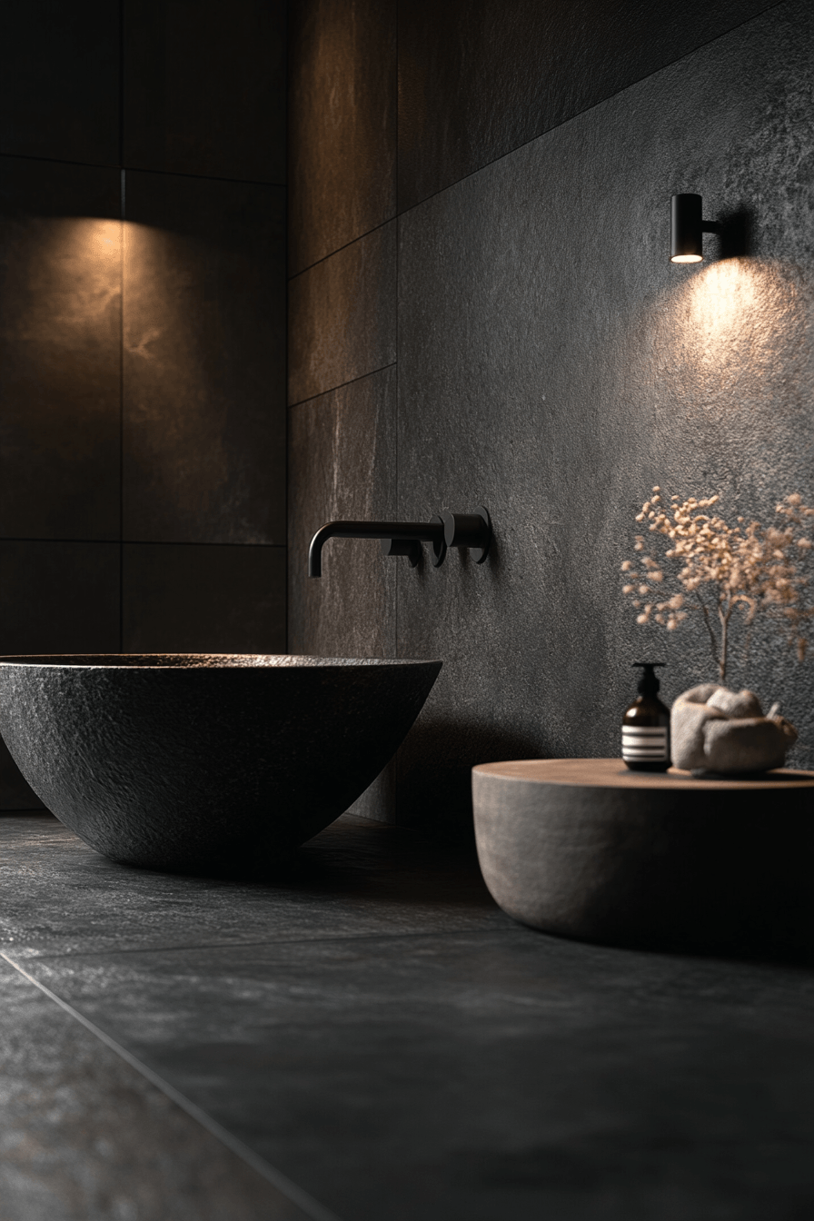 29 Moody Bathroom Ideas That Are Dark, Dramatic, and Totally Addictive 4