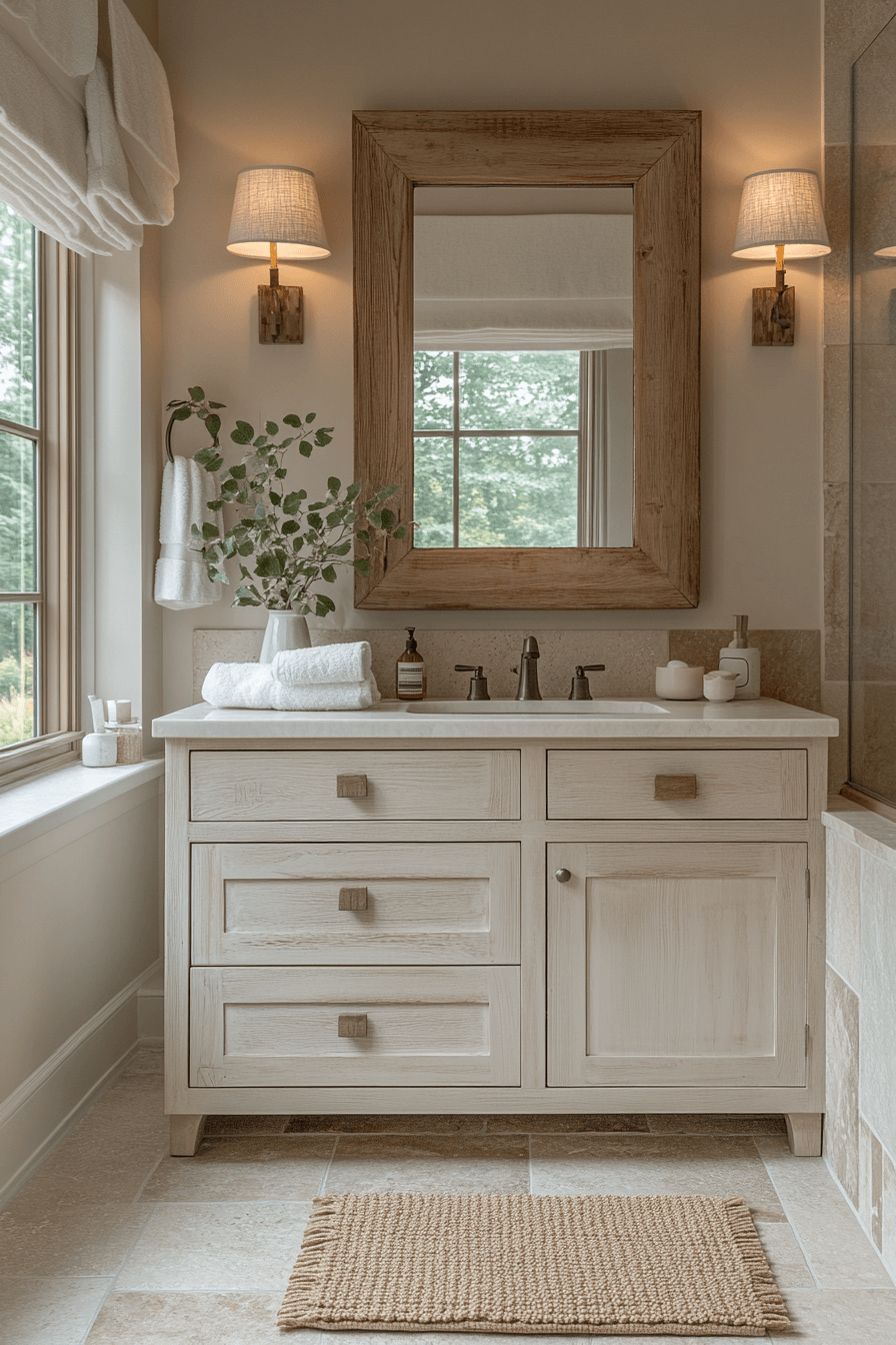 29 Farmhouse Bathroom Ideas That Are Rustic Perfection 4