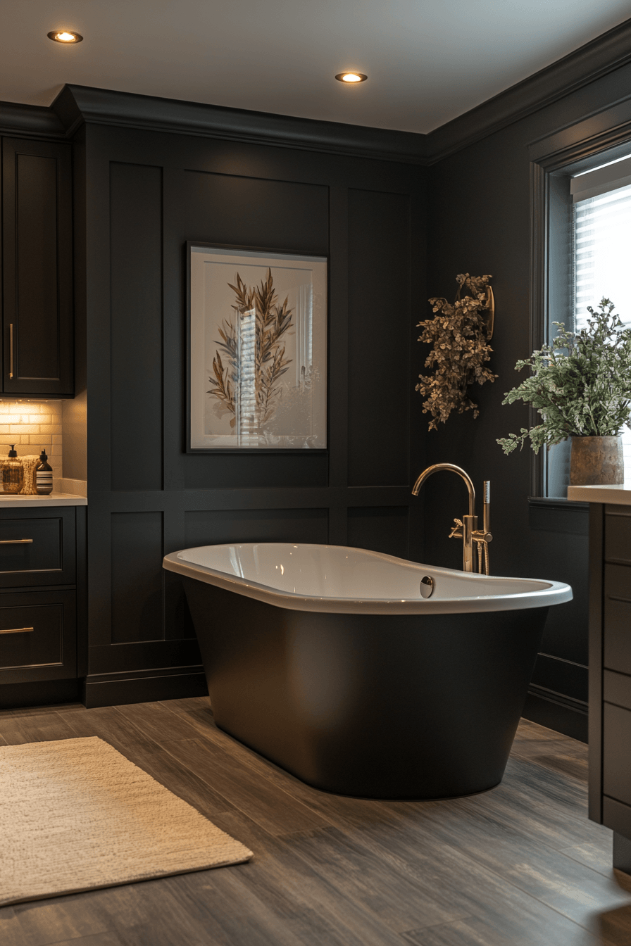 29 Moody Bathroom Ideas That Are Dark, Dramatic, and Totally Addictive 5