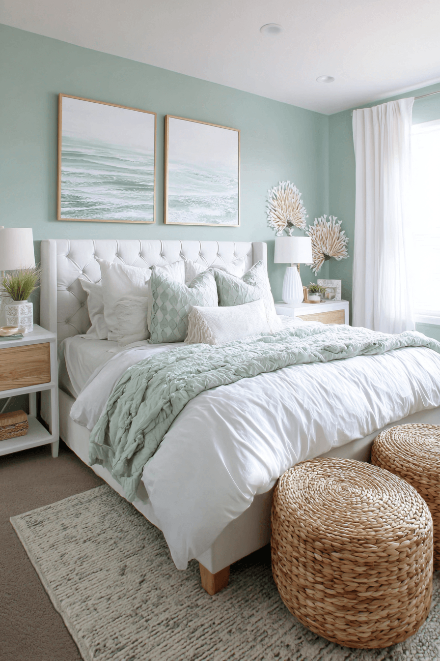 29 Coastal Bedroom Ideas for People Who Want to Sleep by the Sea 5