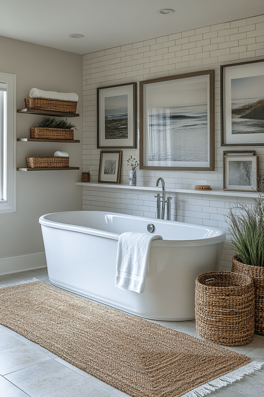 29 Coastal Bathroom Ideas That Make Your Morning Routine Feel Like Vacation 5