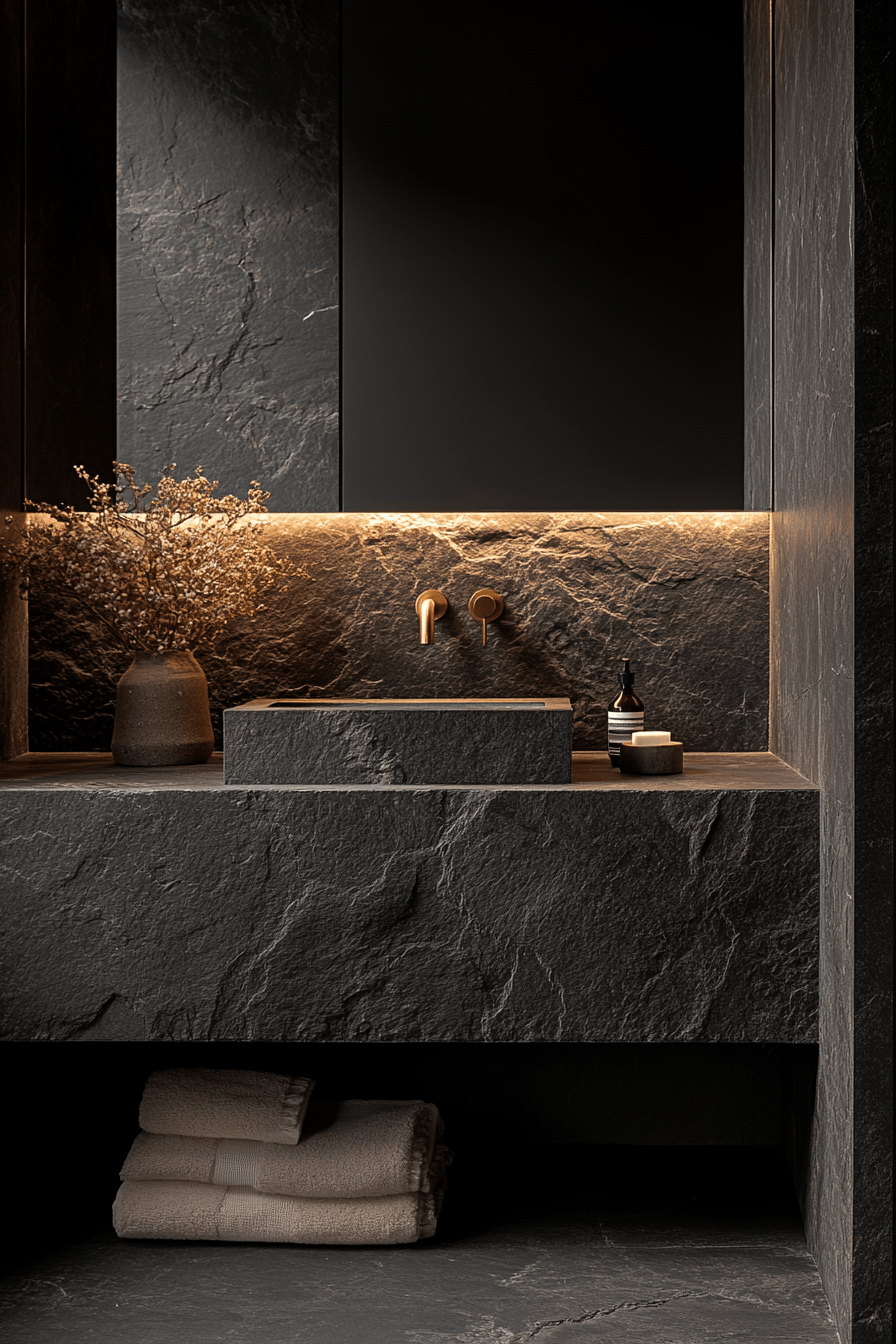27 Dark Bathroom Ideas That Are Moody, Bold, and Absolutely Stunning 6 dark bathroom