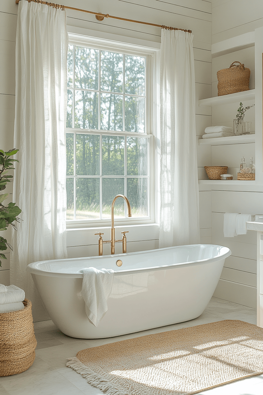 29 Farmhouse Bathroom Ideas That Are Rustic Perfection 6