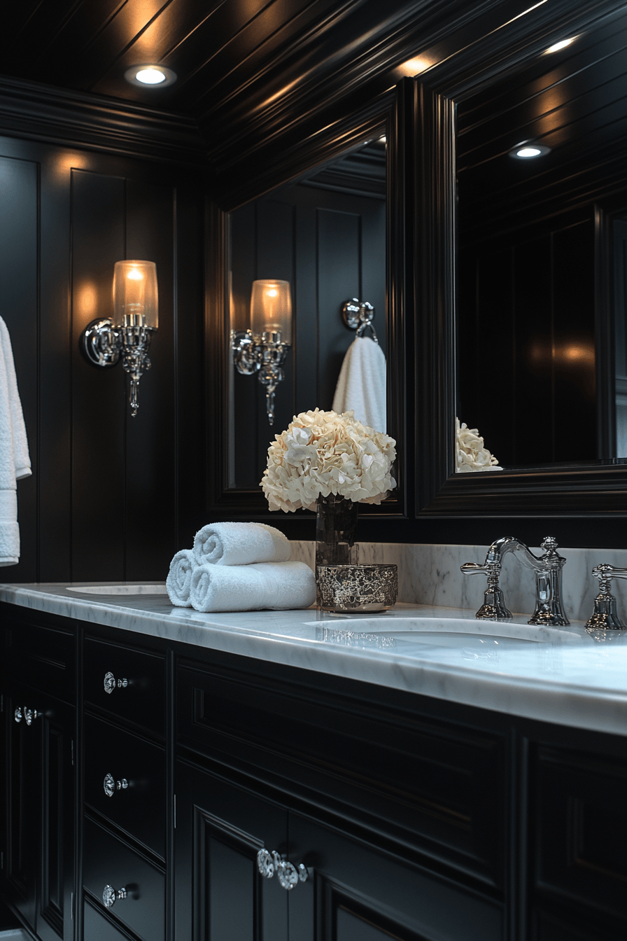 29 Black and White Bathroom Ideas That Are Timelessly Chic 6